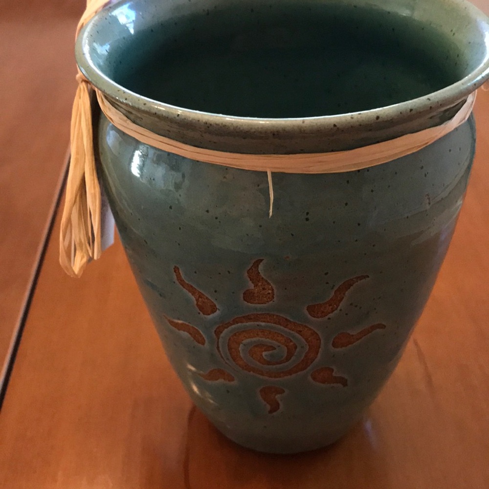 Pottery vase by Jim Sudal, Arizona artist. New/never used with artist’s tags.